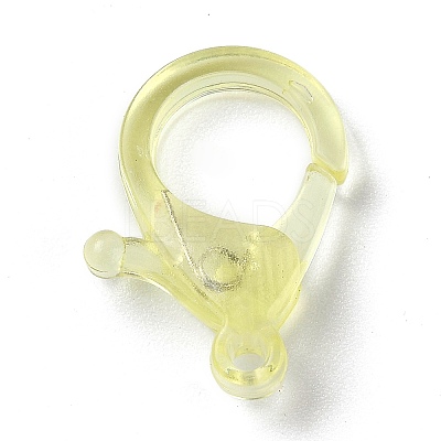 Transparent Plastic Lobster CLaw Clasps KY-H005-A01-1