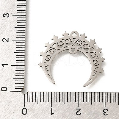 201 Stainless Steel Pendants STAS-R132-04P-1