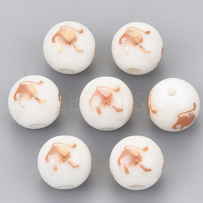 Electroplate Glass Beads EGLA-S178-11J-04-1