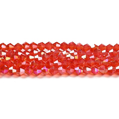 Transparent Electroplate Glass Beads Strands LS-EGLA-A039-T4mm-B14-1