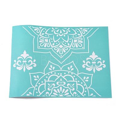1 Sheet Self-Adhesive Silk Screen Printing Stencil DIY-OC0008-068-1