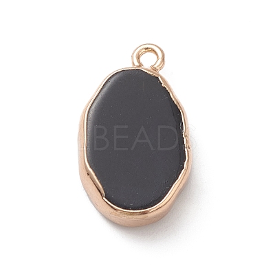 Natural Obsidian Pendants G-K333-01I-02-1