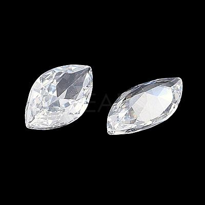 Cubic Zirconia Pointed Back Cabochons ZIRC-M003-10x5mm-007-1