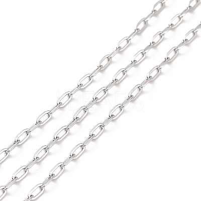 Tarnish Resistant 304 Stainless Steel Cable Chains CHS-C002-03P-01-1