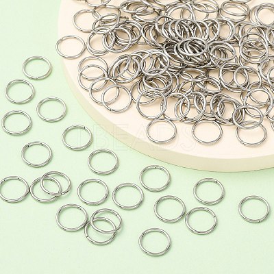Tarnish Resistant 304 Stainless Steel Open Jump Rings Jump Rings LS-STAS-N015-04-10x1mm-1