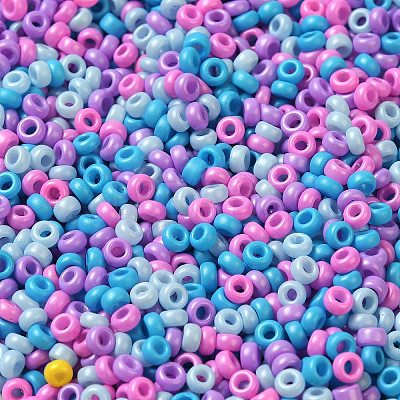 Baking Paint Glass Seed Beads SEED-P006-03A-19-1