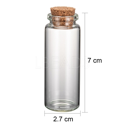 Glass Jar Glass Bottles X-AJEW-H004-2-1
