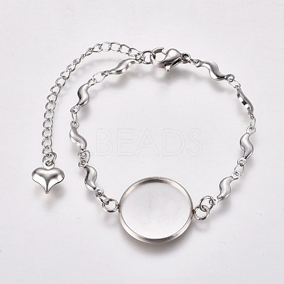 Tarnish Resistant 304 Stainless Steel Bracelet Making STAS-L248-005P-1