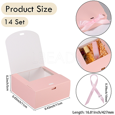 Folding Paper Gift Boxes with Ribbon CON-WH20001-11A-03-1