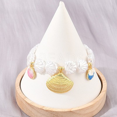 Ocean Brass Enamel Charm Bracelets for Women KK-CBA68DA-15B-G-1