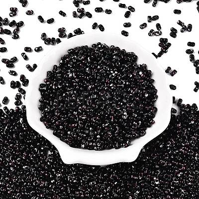 Picasso Spray Painted Glass Seed Beads SEED-T006-04-38-1