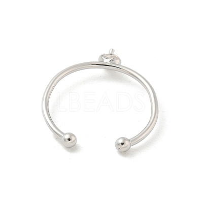 Brass Cup Peg Open Cuff Ring Settings LS-KK-G518-02P-01-1