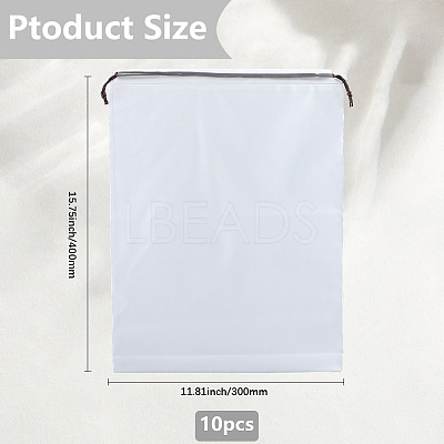 10Pcs PE Velvet Drawstring Storage Bags ABAG-SP0001-34C-1