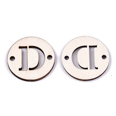 Unfinished Natural Poplar Wood Links Connectors WOOD-S045-140B-01D-1