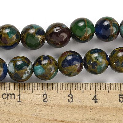 Synthetic Gold Clinquant Stone Beads Strands G-P549-A01-02B-1