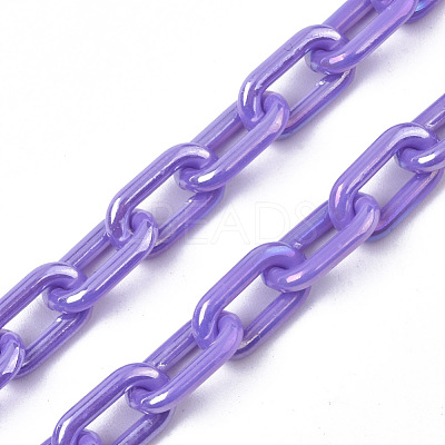 Acrylic Opaque Cable Chains PACR-N009-002E-1
