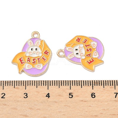Easter Alloy Enamel Pendants LS-ENAM-I055-01KCG-08-1