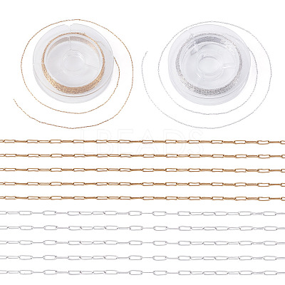 10M 2 Colors Ion Plating(IP) 304 Stainless Steel Chains CHS-TA0001-59-1