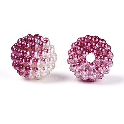 Imitation Pearl Acrylic Beads OACR-T004-15mm-09-1