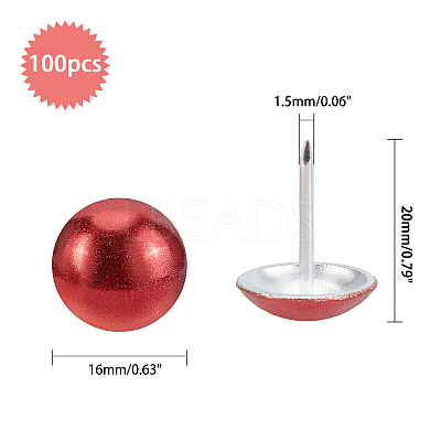 Iron Round Head Furniture Nails AJEW-GA0001-61-1