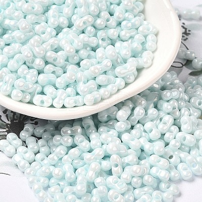 Opaque Colours Luster Glass Seed Beads SEED-B001-01A-02-1
