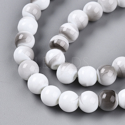 Baking Paint Glass Beads X1-DGLA-N013-8mm-01-1