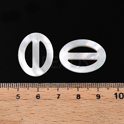 Natural Shell Tri-Glide Adjuster Buckles SSHEL-N039-01-1