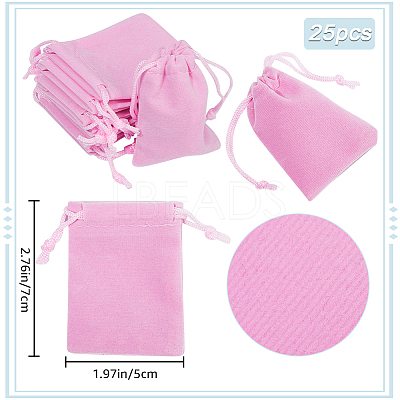 Velvet Jewelry Drawstring Gift Bags ABAG-BBC0001-10A-02-1