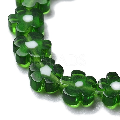 Handmade Millefiori Lampwork Beads Strands LAMP-F035-09J-1