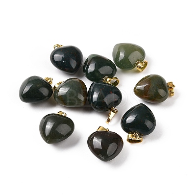 Natural Moss Agate Pendants G-I311-A08-G-1