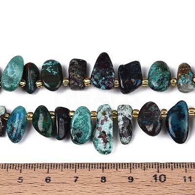 Natural Chrysocolla Beads Strands G-Z091-A46-1