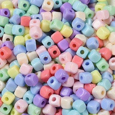 Opaque Acrylic Beads OACR-B025-06-1