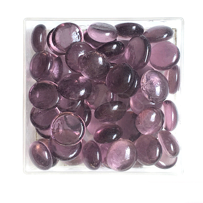 Transparent Glass Cabochons GLAA-WH0015-20F-1
