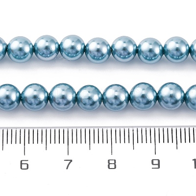 Shell Pearl Beads Strands BSHE-K015-6mm-02-1