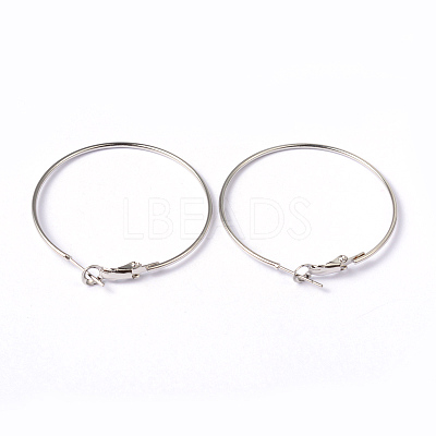Brass Earring Findings Hoops EC108-3NF-1