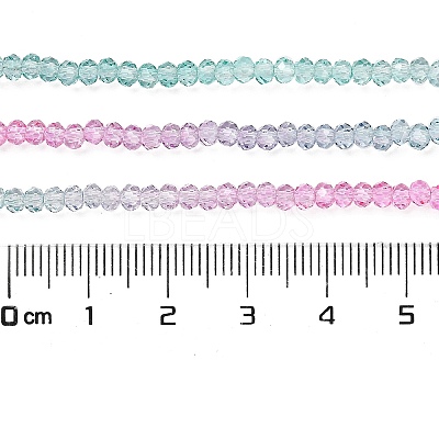 Transparent Painted Glass Beads Strands DGLA-A034-T1mm-A10-1