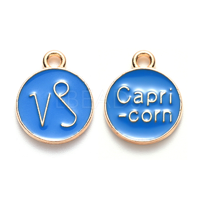 Alloy Enamel Pendants X-ENAM-S124-01B-02E-1