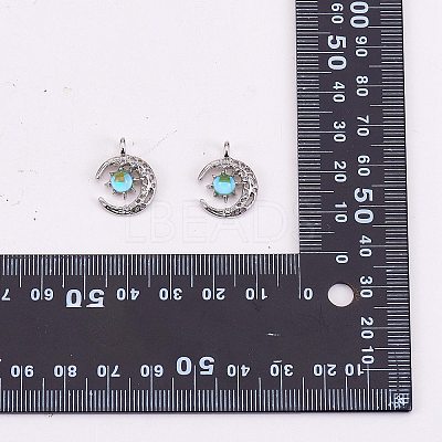 10 Pieces Alloy Moon Charm Pendant Crescent Moon Charms with sun Half Moon pendant for Jewelry Necklace Earring Making Crafts JX394A-1