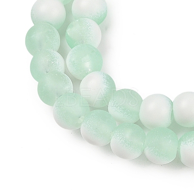 Frosted Crackle Glass Beads X1-GLAA-U001-8mm-M01-1