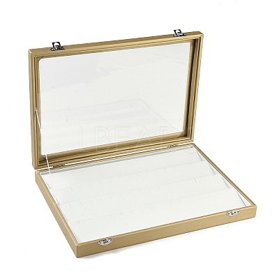 4 Rows Imitation Leather Jewelry Earring Display Boxs CON-G023-05-1
