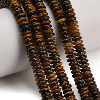 Natural Tiger Eye Beads Strands G-P354-02-2x6mm-1