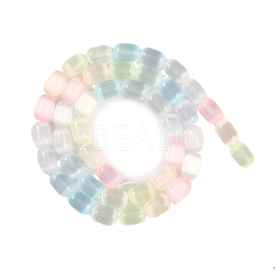Macaron Color Natural Selenite Beads Strands G-F750-M03-02-1