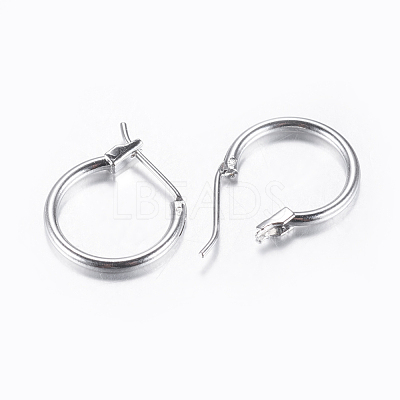 Brass Hoop Earrings KK-E720-01P-1