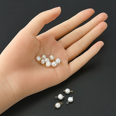12Pcs 2 Styles Natural Cultured Freshwater Pearl Oval Charms FIND-YW0003-57-1