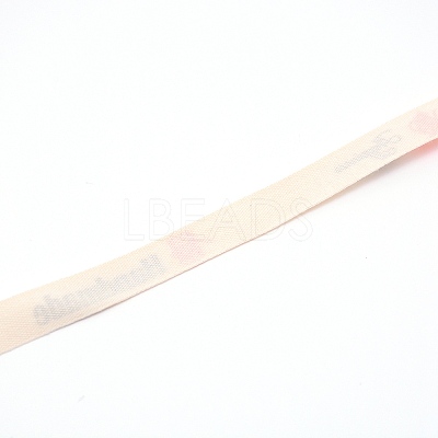 Polycotton(Polyester Cotton) Ribbon OCOR-WH0064-35D-1