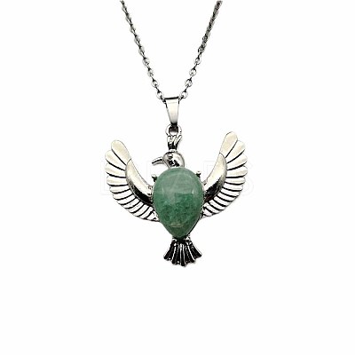 Peace Dove Water Droplet Crystal Necklace Pendant Fashion Ornament Simple Pendant VL5109-3-1