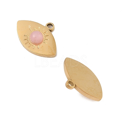 Natural Rose Quartz Pendants STAS-P380-16G-1