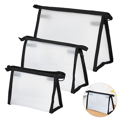 3Pcs 3 Style PVC Transparent Waterproof Makeup Storage MRMJ-WR0001-01A-1
