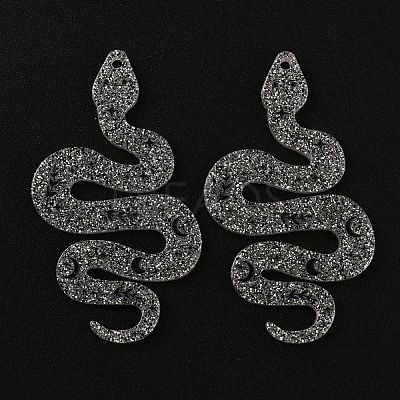 Cartoon Printed Acrylic Big Pendants OACR-WH0028-15H-1