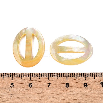 Natural Shell Tri-Glide Adjuster Buckles SSHEL-N039-02-1
